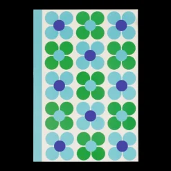 A5 notebook - Blue and green Daisy