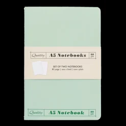 A5 notebooks (set of 2) - Green & aqua