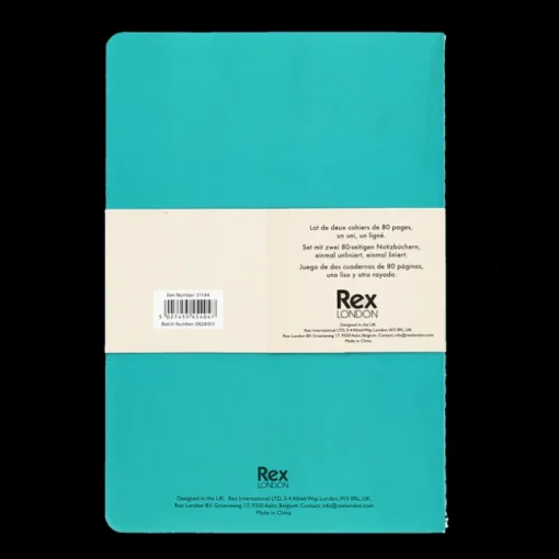 A5 notebooks (set of 2) - Green & aqua