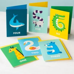 Birthday card - Crocodile SIX