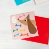 Birthday card - Dog and bones SIX