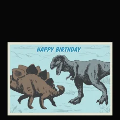 Birthday card - Prehistoric Land dinosaur