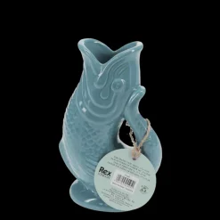 Ceramic fish vase - Blue