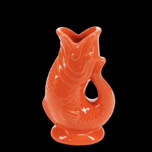 Ceramic fish vase - Orange