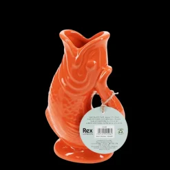 Ceramic fish vase - Orange