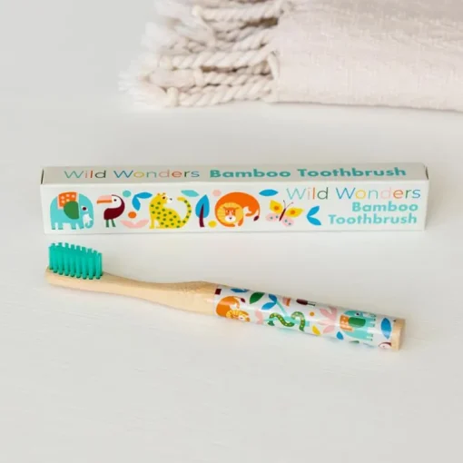 Children's bamboo toothbrush - Wild Wonders