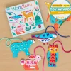 Children's cardboard stitching kit - Woodland