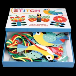 Children's cardboard stitching kit - Learn to stitch activity