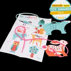 Children's cardboard stitching kit - Woodland