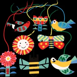 Children's cardboard stitching kit - Learn to stitch activity