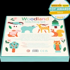 Children's cardboard stitching kit - Woodland