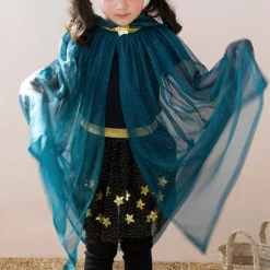 Children's glitter cape - Blue