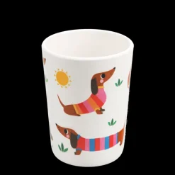 Children's melamine beaker - Sunny Sausage Dog
