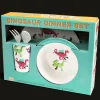 Children's melamine dinner set (5 pieces) - Baby Dinos
