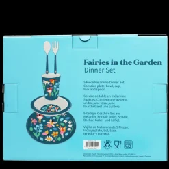 Children's melamine dinner set (5 pieces) - Fairies in the Garden