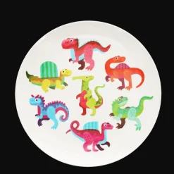 Children's melamine plate - Baby Dinos
