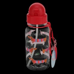 Children's water bottle with straw 500ml - Sausage Dog