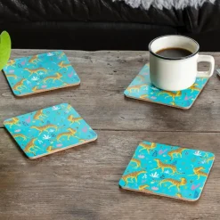 Coasters (set of 4) - Cheetah