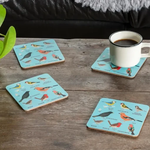 Coasters (set of 4) - Garden Birds