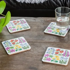 Coasters (set of 4) - Wild Flowers
