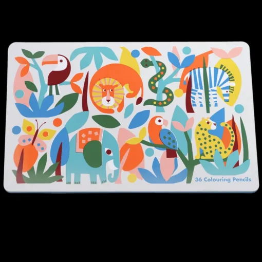 36 colouring pencils in a tin - Wild Wonders