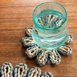 Corn husk coaster - Grey