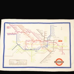 Cotton tea towel - TfL Heritage Tube Map