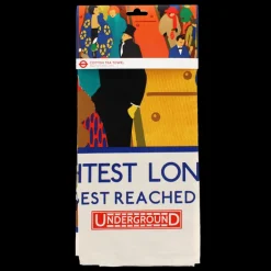 Cotton tea towel - TfL Vintage Poster "Brightest London"