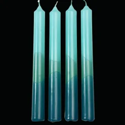 Dip dye candles (set of 4) - Blue