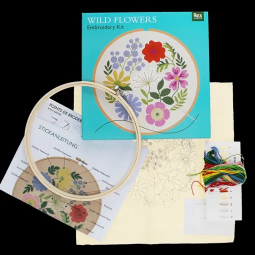 Embroidery kit - Wild Flowers