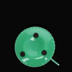 Enamel chamberstick candle holder - Dark green