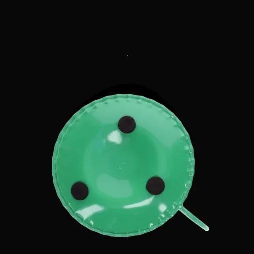 Enamel chamberstick candle holder - Dark green