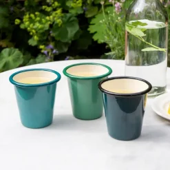 Enamel tumbler 300ml - Teal