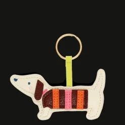 Faux leather keyring - Sausage Dog