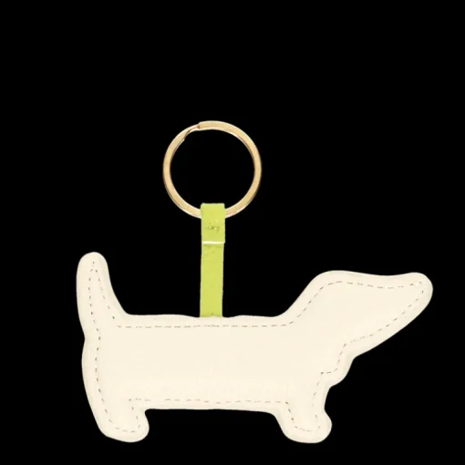 Faux leather keyring - Sausage Dog