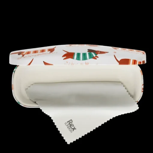 Glasses case & cleaning cloth - Sausage Dog