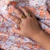 Glitter rings (set of 3) - Star, rainbow & moon