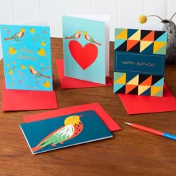 Greetings card - Birds and heart