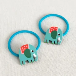 Hair ties (set of 2) - Wild Wonders elephant