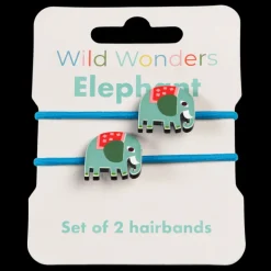 Hair ties (set of 2) - Wild Wonders elephant
