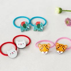 Hair ties (set of 2) - Wild Wonders leopard