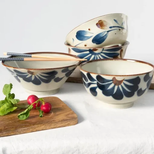 Japanese porcelain bowl 16cm - Flower