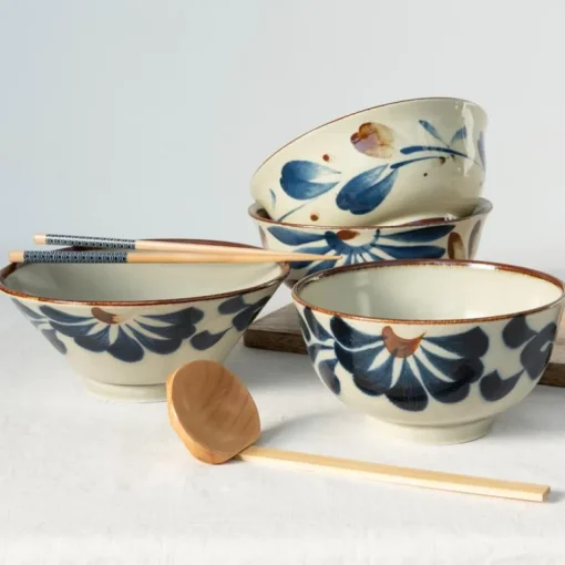 Japanese porcelain bowl 16cm - Flower