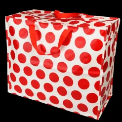 Jumbo storage bag - Spotlight red on white