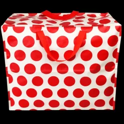 Jumbo storage bag - Spotlight red on white