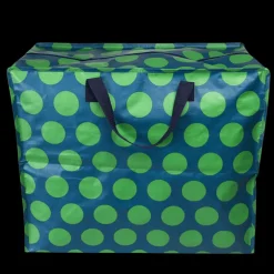 Jumbo storage bag - Spotlight green on blue