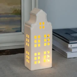 Matt ceramic LED decoration - Large house