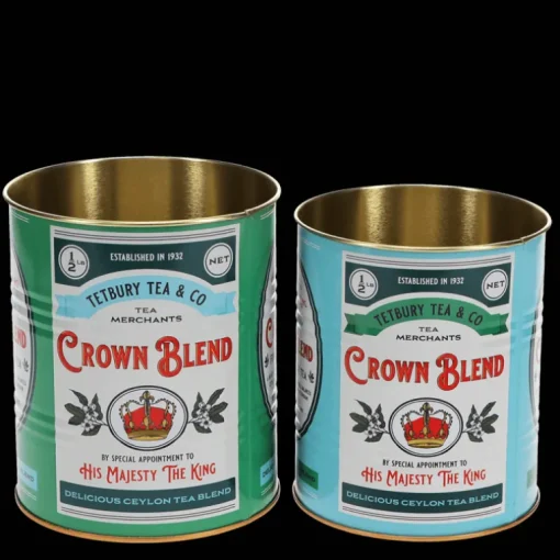 Medium storage tins (set of 2) - Crown Blend
