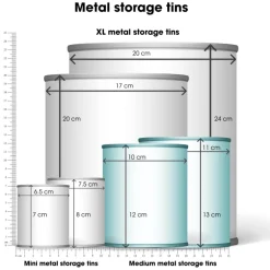 Medium storage tins (set of 2) - Crown Blend
