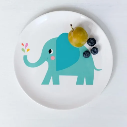 Melamine plate - Elvis the Elephant